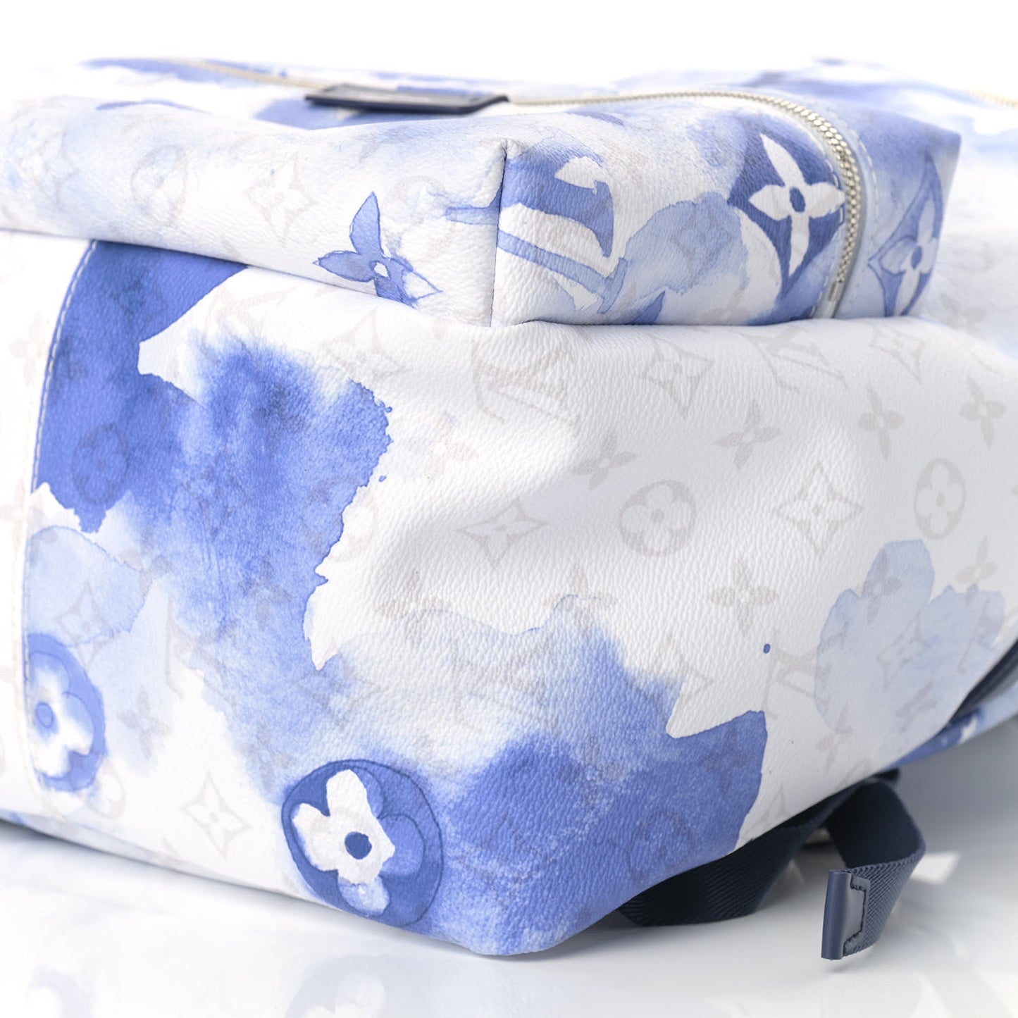 Monogram Watercolor Discovery Backpack Blue