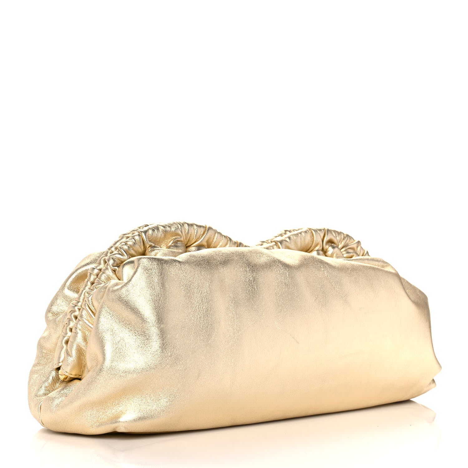 Mansur Gavriel Metallic Lambskin Cloud Clutch Gold 3 of 8