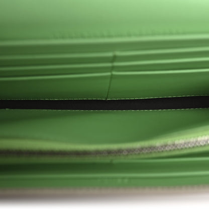 Fendi Vitello King Cruise FF Diamonds Continental Envelope Wallet On Chain Latte Edamame 5 of 13
