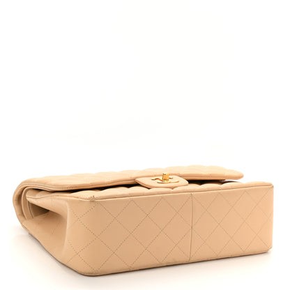 Chanel Lambskin Quilted Jumbo Double Flap Beige 4 of 19