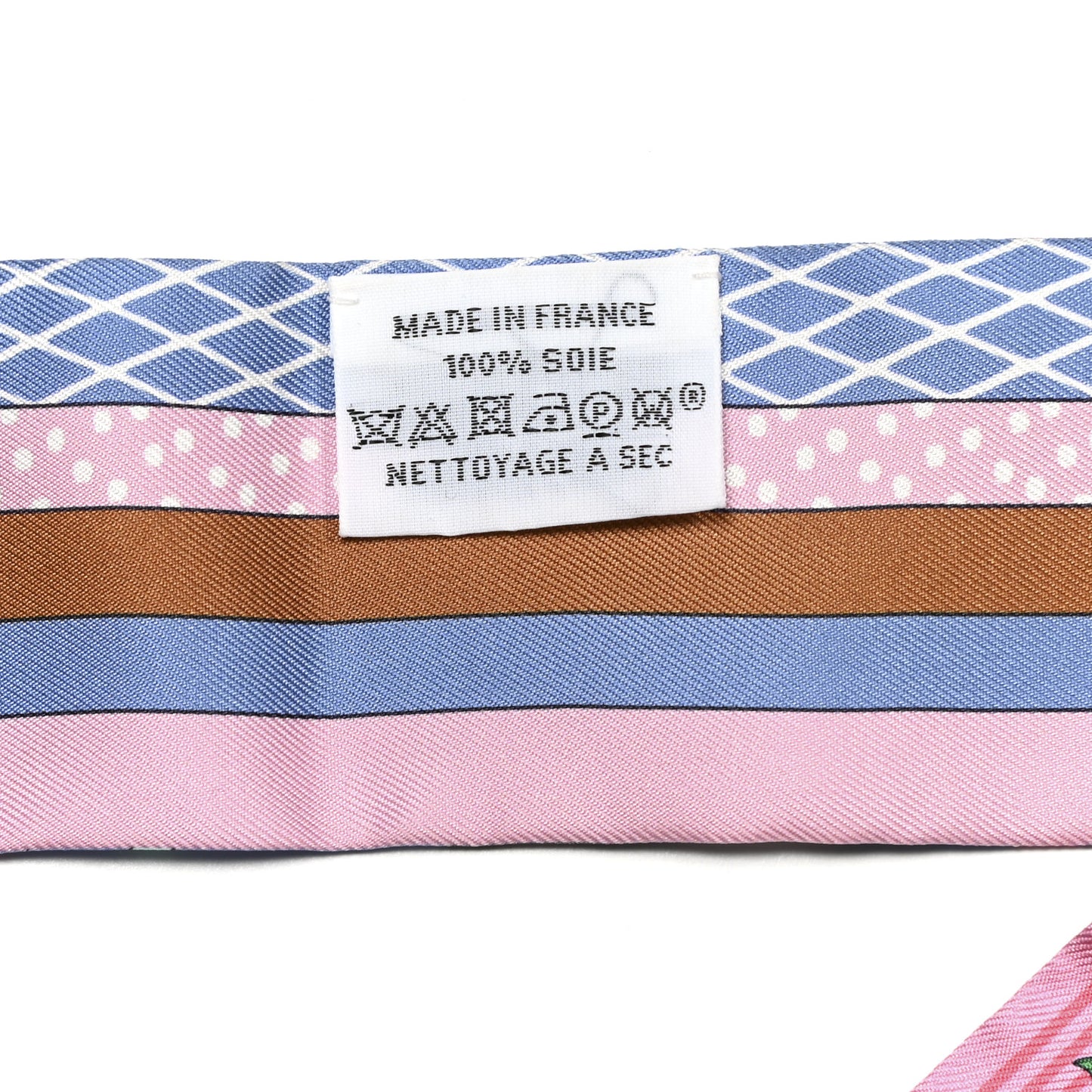 Silk Twilly Grand Theatre Nouveau Bleu Lavande Rose Vert