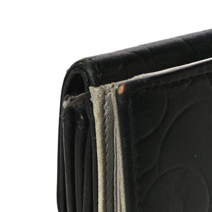 Chanel Lambskin Embossed Camellia French Wallet Black 20 of 21