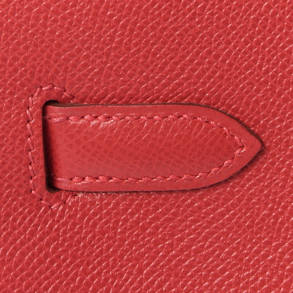 Epsom Birkin 35 Rouge Vif