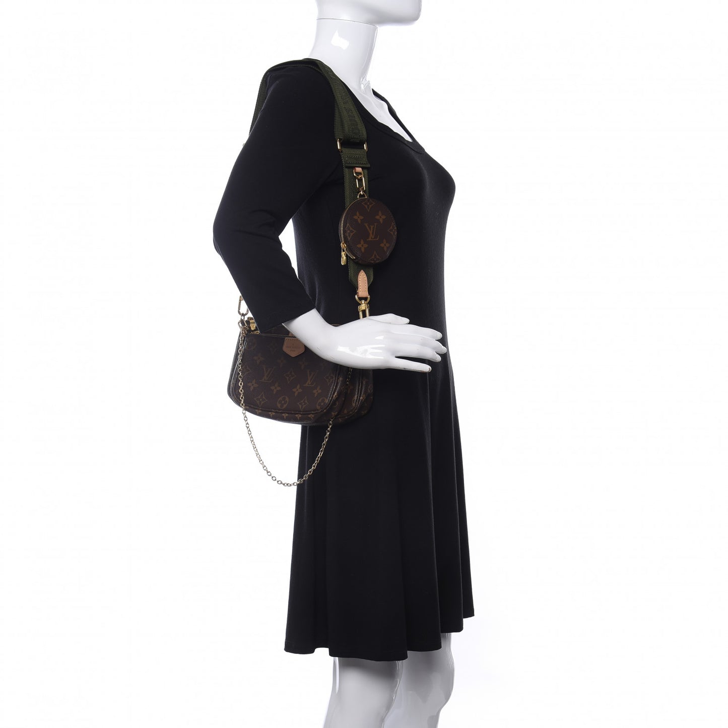 Monogram Multi Pochette Accessories Kaki