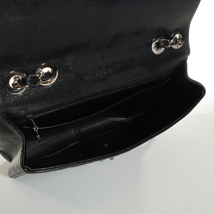 Chanel Caviar Quilted Jumbo Single Flap Black 5 of 8