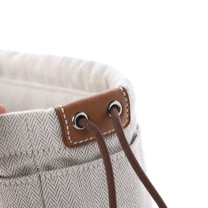 Hermes Canvas Barenia Fourbi 20 PM Pouch Naturel Fauve 7 of 12