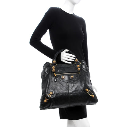 Balenciaga Agneau Giant 21 Gold Hardware Brief Black 2 of 16