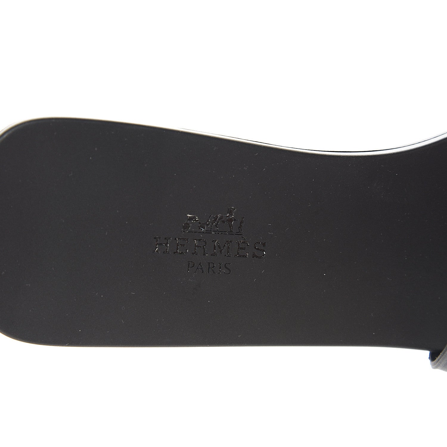 Hermes Rubber Aloha Sandals 38 Black 6 of 9