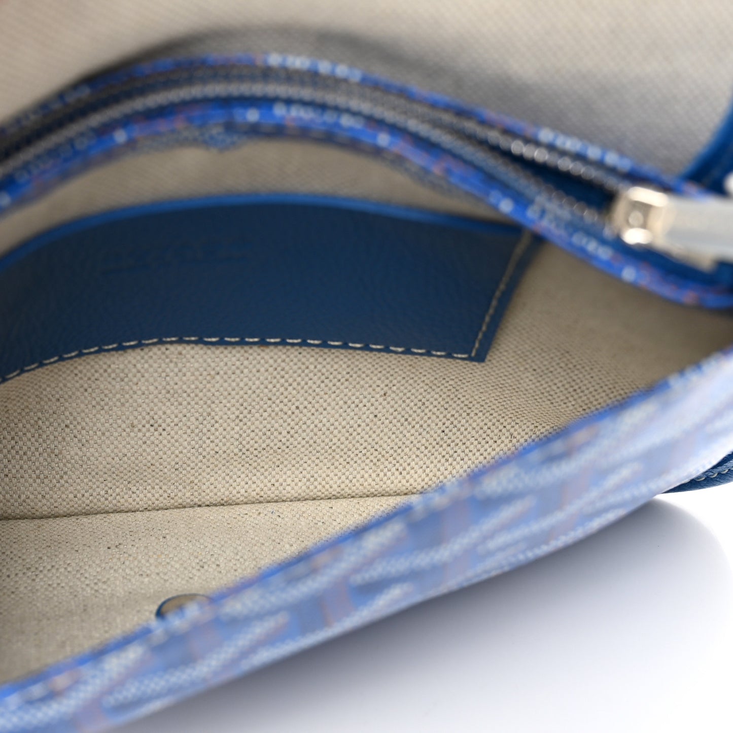 Goyardine Plumet Wallet Clutch Blue