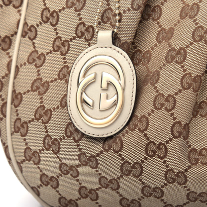 Gucci Monogram Medium Sukey Hobo Off White 10 of 13