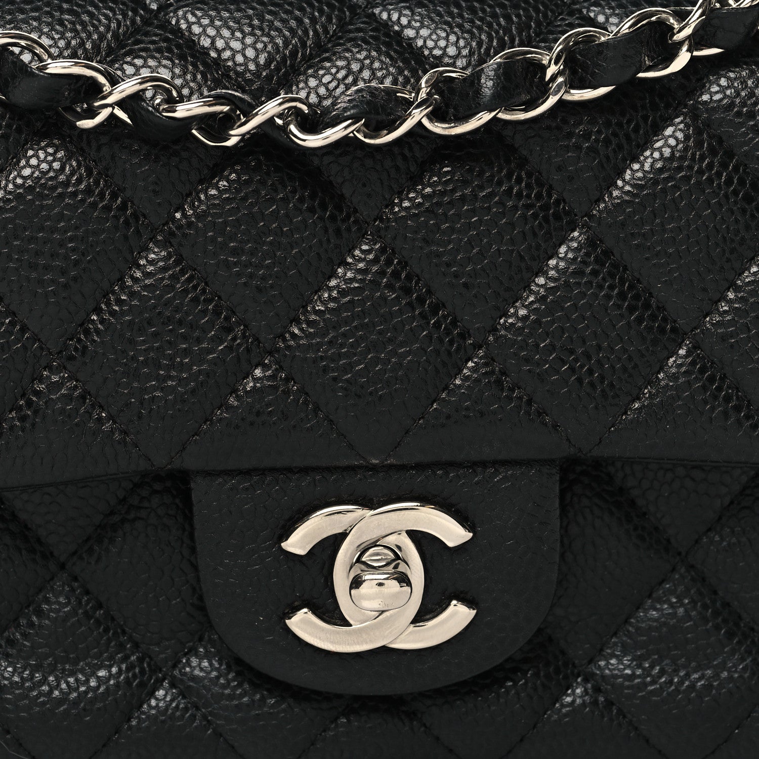 Chanel Caviar Quilted Mini Rectangular Flap Black 8 of 10