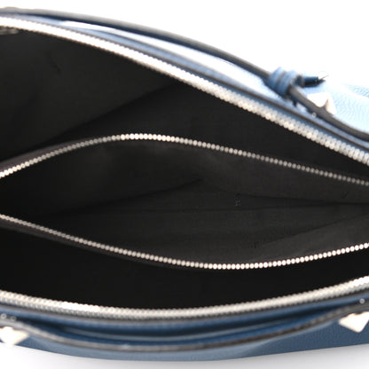 Fendi Vitello Camargue Large By The Way Boston Bag Blue 4 of 9