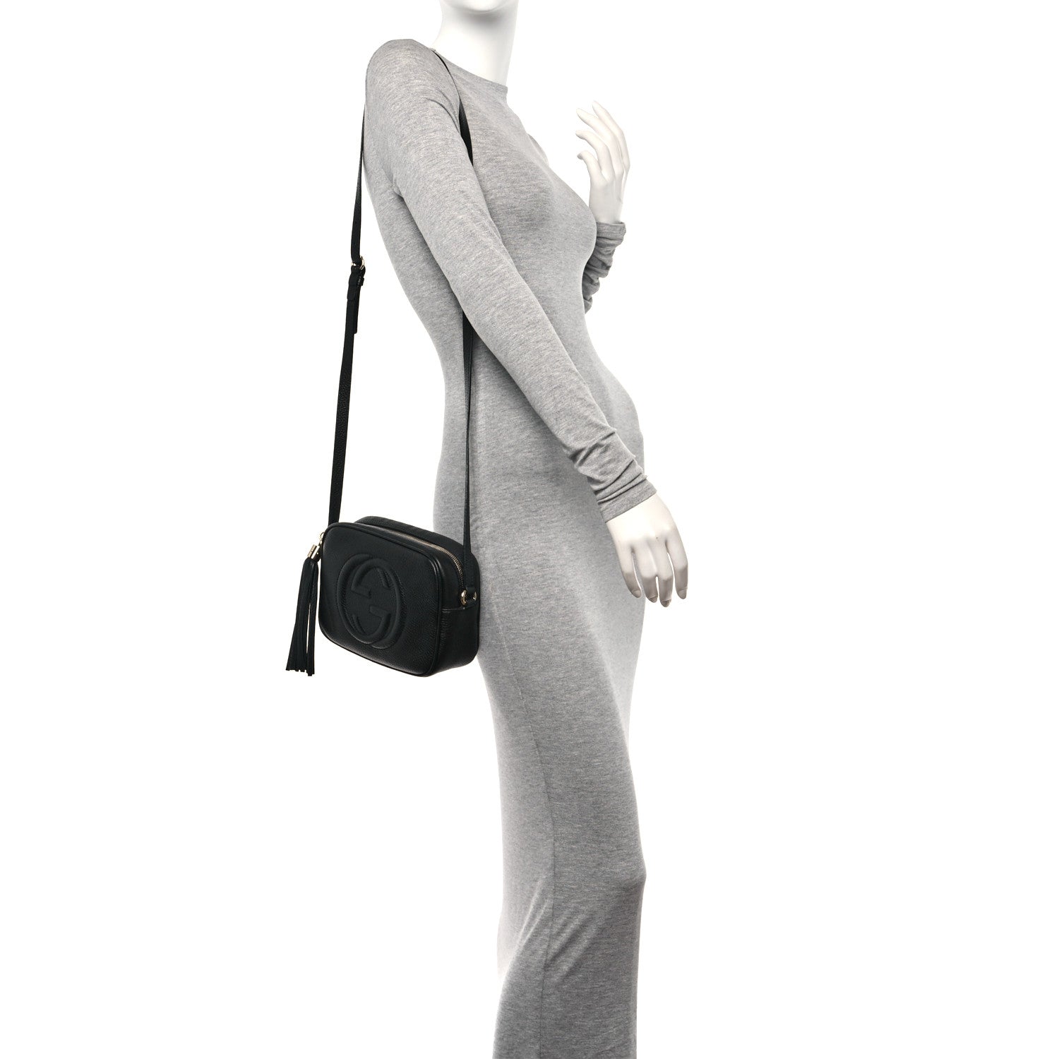 Gucci Pebbled Calfskin Small Soho Disco Bag Black 2 of 12