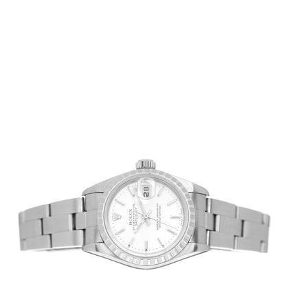 Rolex Stainless Steel 26mm Oyster Perpetual Date Watch White 79240 2 of 5