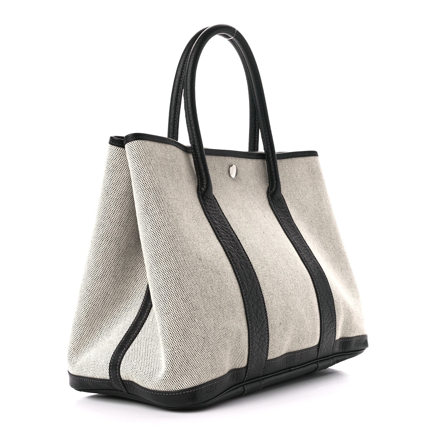 Hermes Toile Buffle Skipper Garden Party 36 MM Tote Black 3 of 10