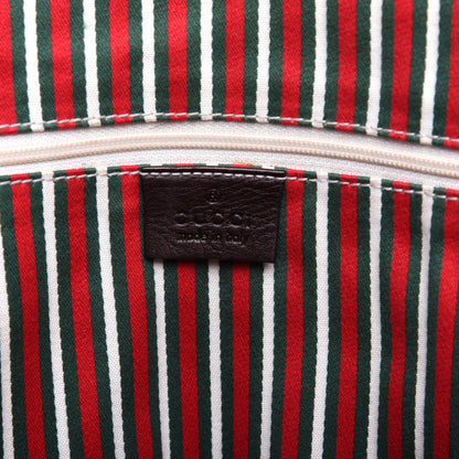 Gucci Monogram Medium New Britt Tote Brown 8 of 12