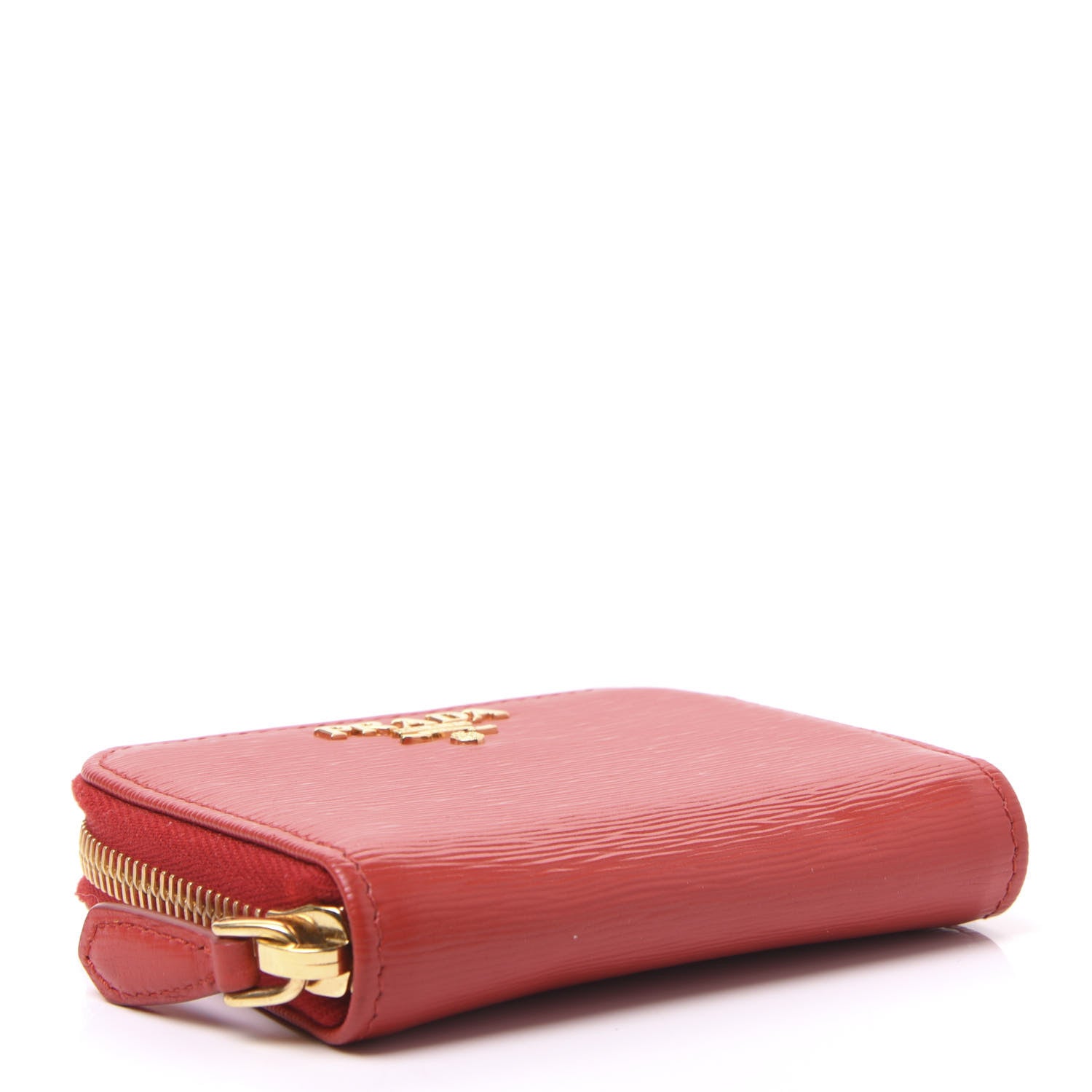 Prada Vitello Move Metal Coin Purse Lacca 3 of 7