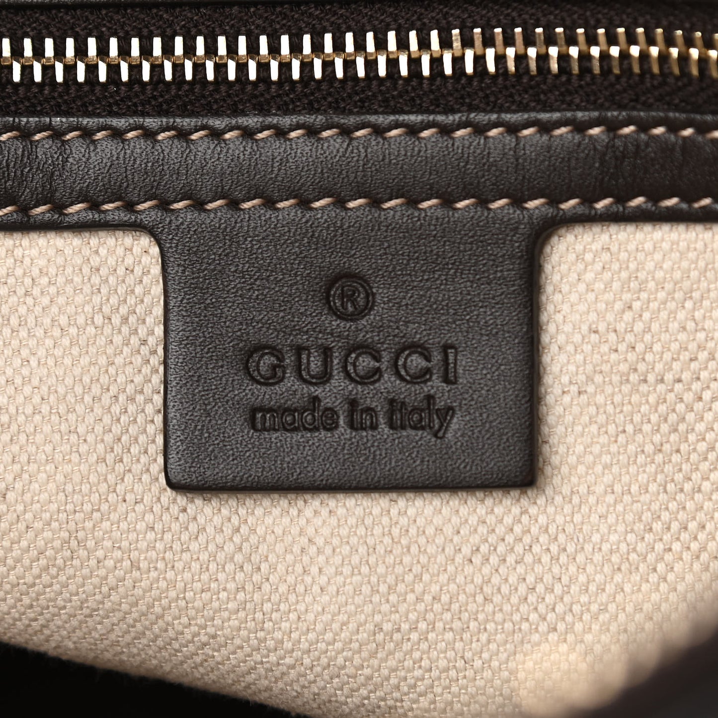 Monogram Web Mayfair Top Handle Satchel Dark Brown