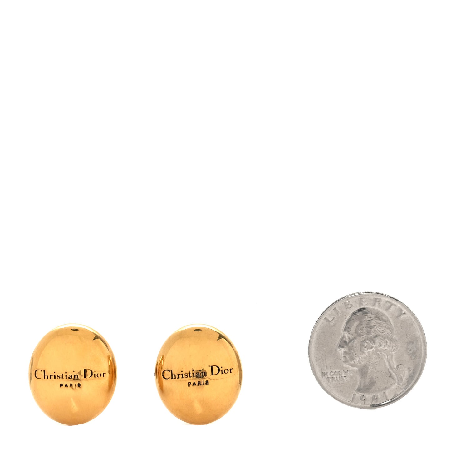 Oval Logo Tribales Earrings Gold