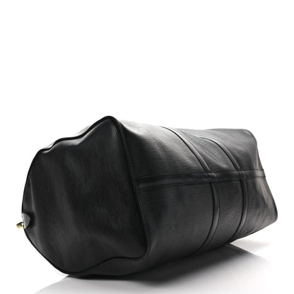 Louis Vuitton Epi Keepall 50 Black 4 of 8