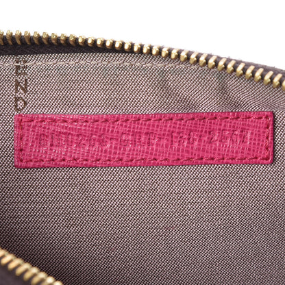 Fendi Zucca Spalmati Vitello Elite Pochette Tobacco Ciclamino 7 of 8