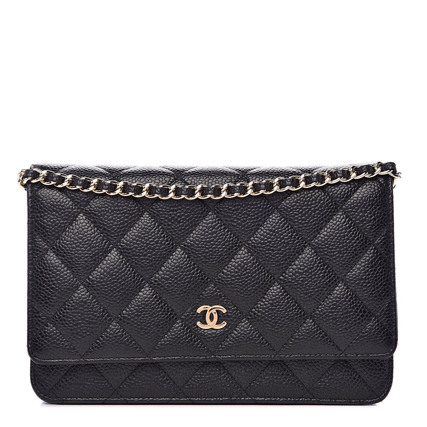 Chanel Caviar Quilted Wallet On Chain WOC Black 1 of 11