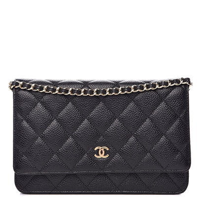 Chanel Caviar Quilted Wallet On Chain WOC Black 1 of 11