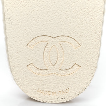 Chanel Braided Knit CC Mules 40 Ecru 6 of 9