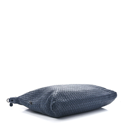 Bottega Veneta Nappa Intrecciato Maxi Convertible Tote Baltic Blue 4 of 12