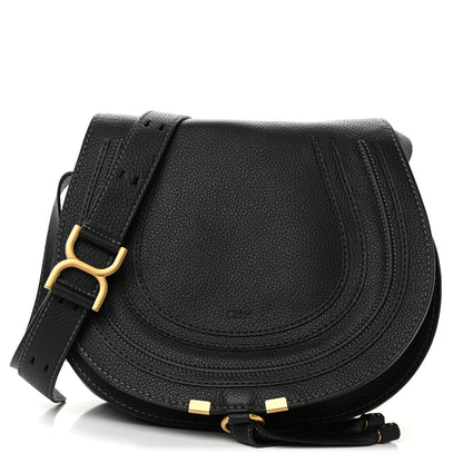 Chloe Calfskin Medium Marcie Round Crossbody Bag Black 1 of 4