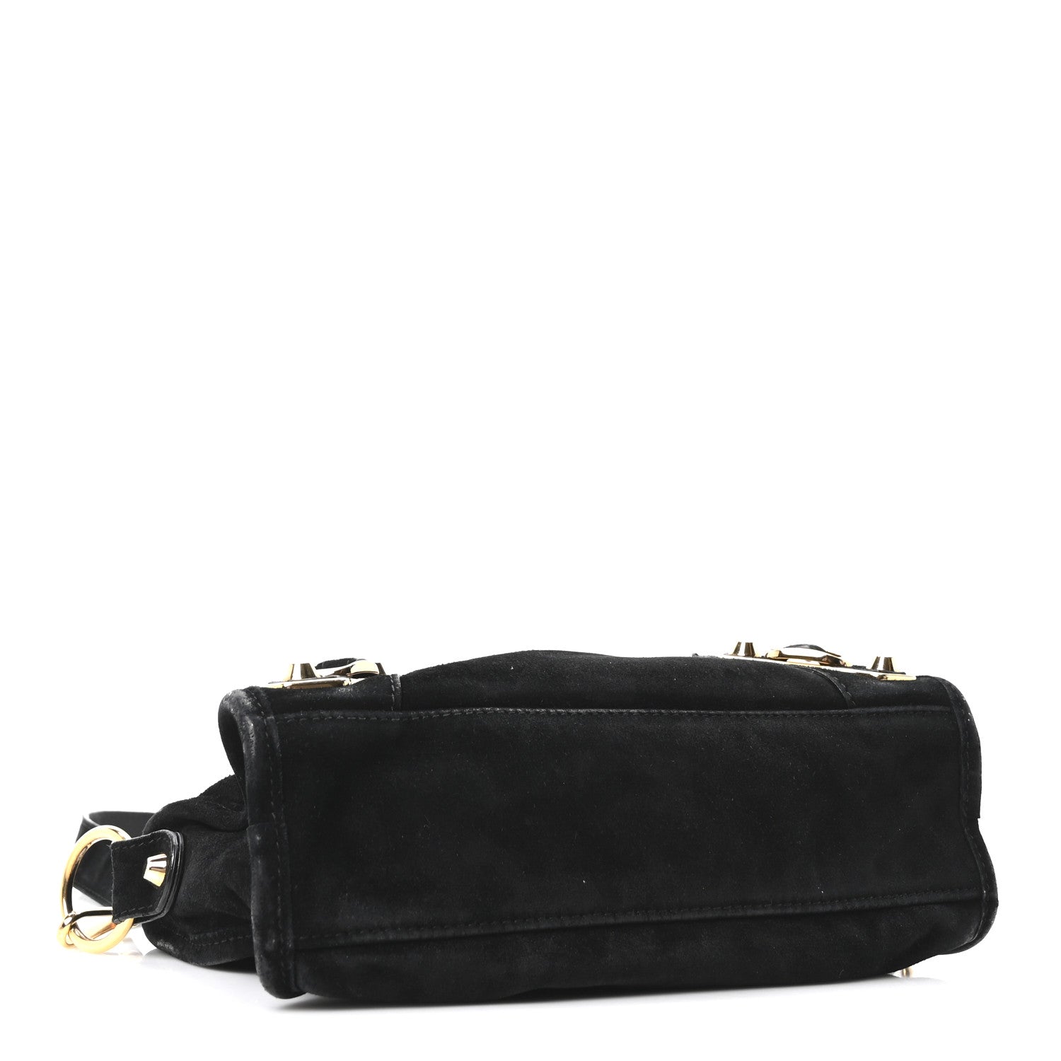 Balenciaga Baby Daim Suede Gold Metallic Edge Hardware Mini City Black 5 of 11