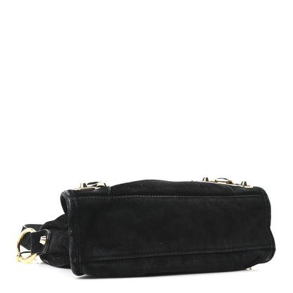 Balenciaga Baby Daim Suede Gold Metallic Edge Hardware Mini City Black 5 of 11