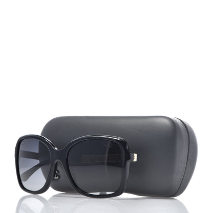 Chanel Crystal Baguette Polarized Square Sunglasses 5308-B Black 8 of 8