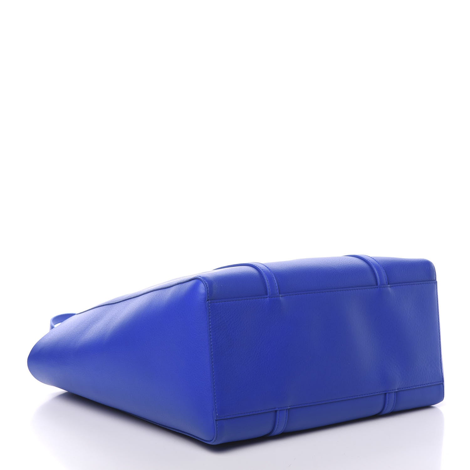 Balenciaga Smooth Calfskin Logo Double Sided Small Everyday Tote Bleu Prim Black 3 of 8