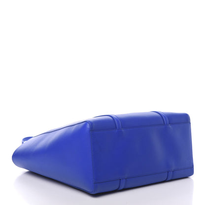 Balenciaga Smooth Calfskin Logo Double Sided Small Everyday Tote Bleu Prim Black 3 of 8