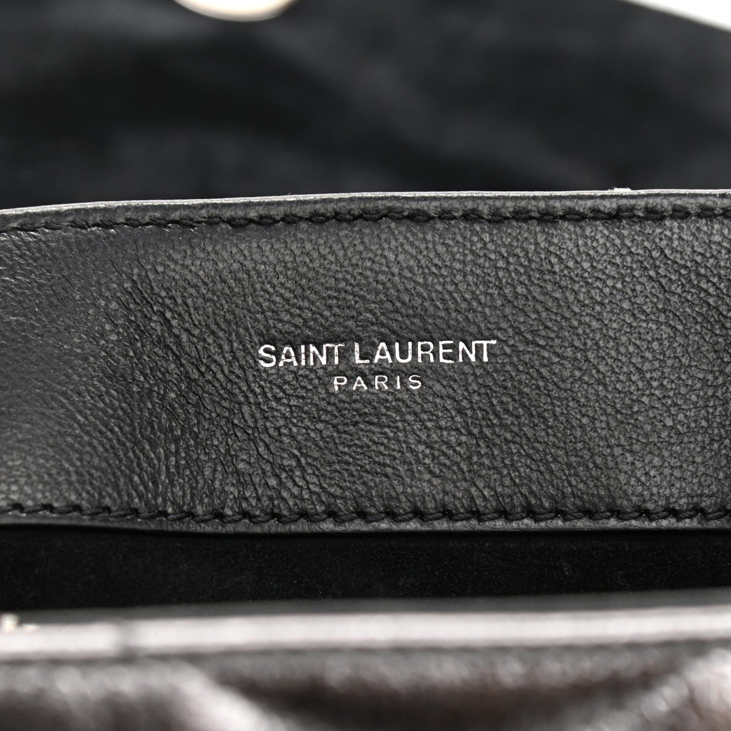 Saint Laurent Y Quilted Monogram Small Loulou Chain Satchel Acciaio 6 of 11