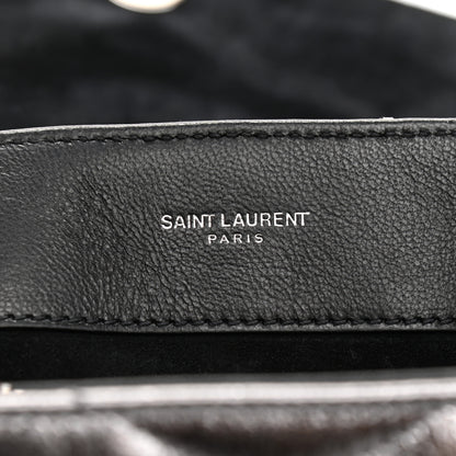 Saint Laurent Y Quilted Monogram Small Loulou Chain Satchel Acciaio 6 of 11