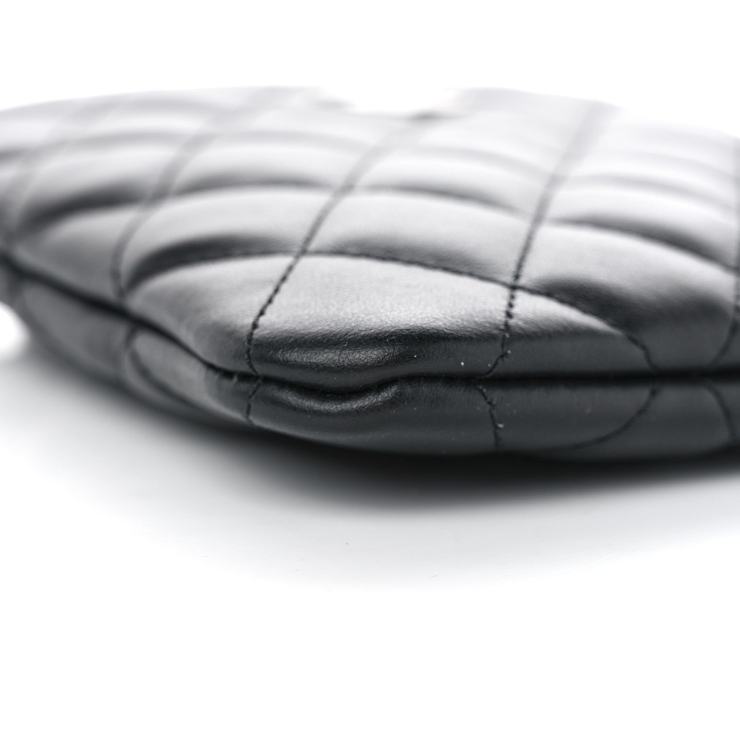 Chanel Lambskin Quilted Crossbody Bag Black 10 of 12
