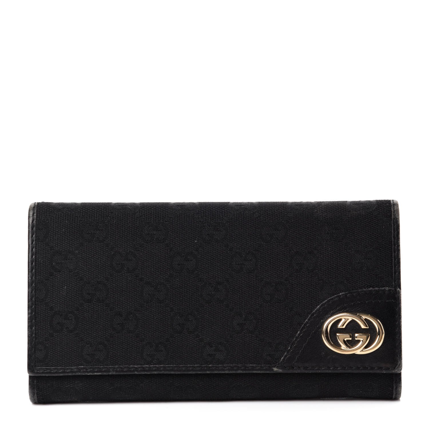 Gucci Monogram New Britt Continental Wallet Black 1 of 14