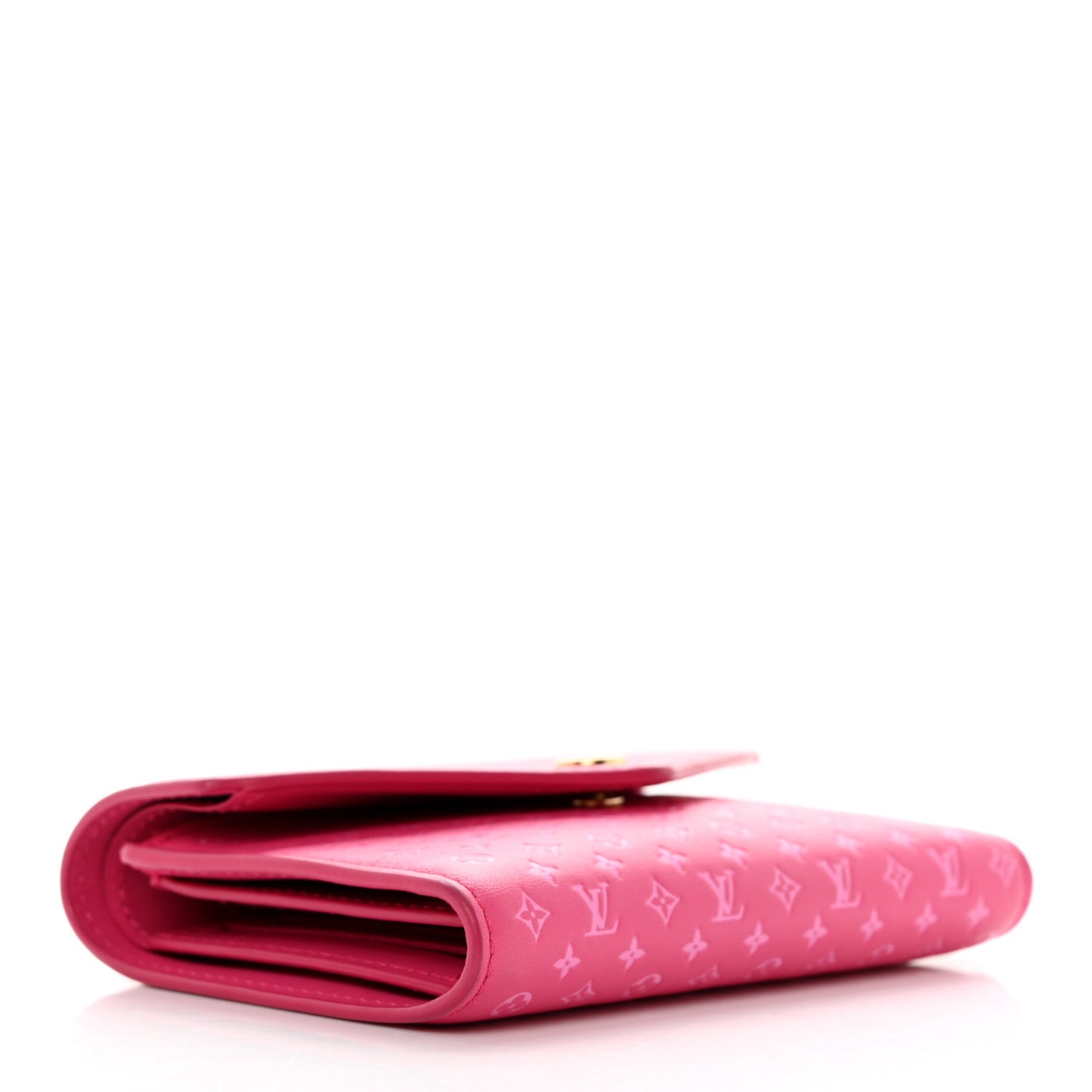 Calfskin Nanogram Embossed Victorine Wallet Rose