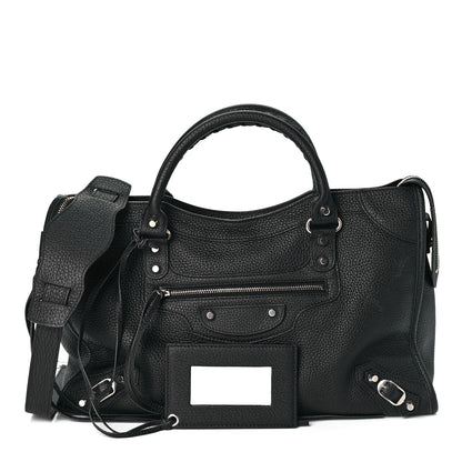 Balenciaga Vibrato Calfskin Classic Silver Hardware City Black 1 of 8