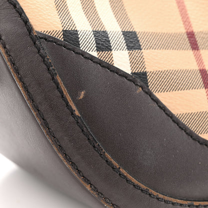 Burberry Haymarket Check Small Orchard Bowling Bag Chocolate 16 of 17