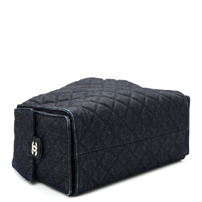 Chanel Denim Quilted Medium Chanel 25 Handbag Dark Blue 5 of 11