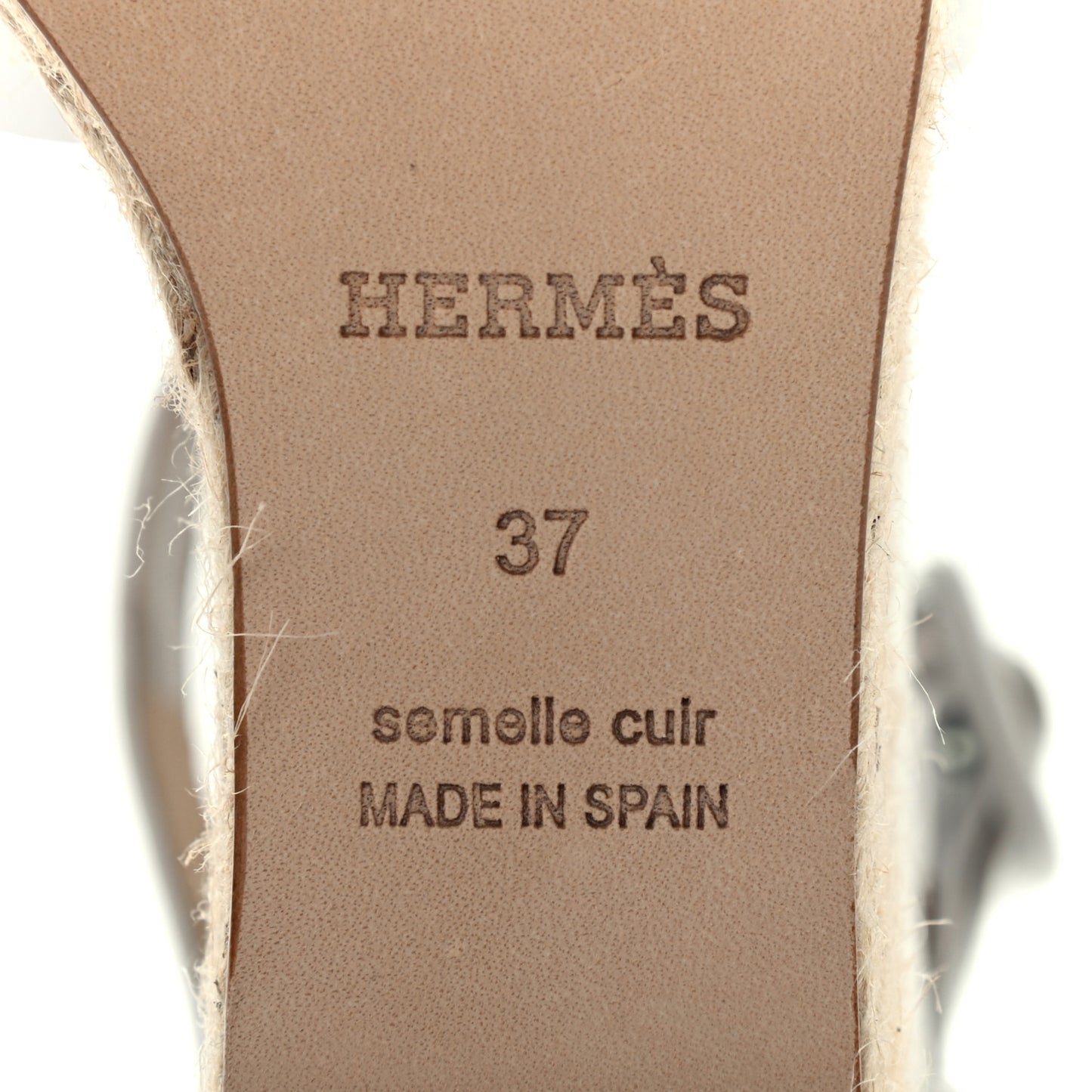 Goatskin Doll 60 Espadrille Wedge Sandals 37 White