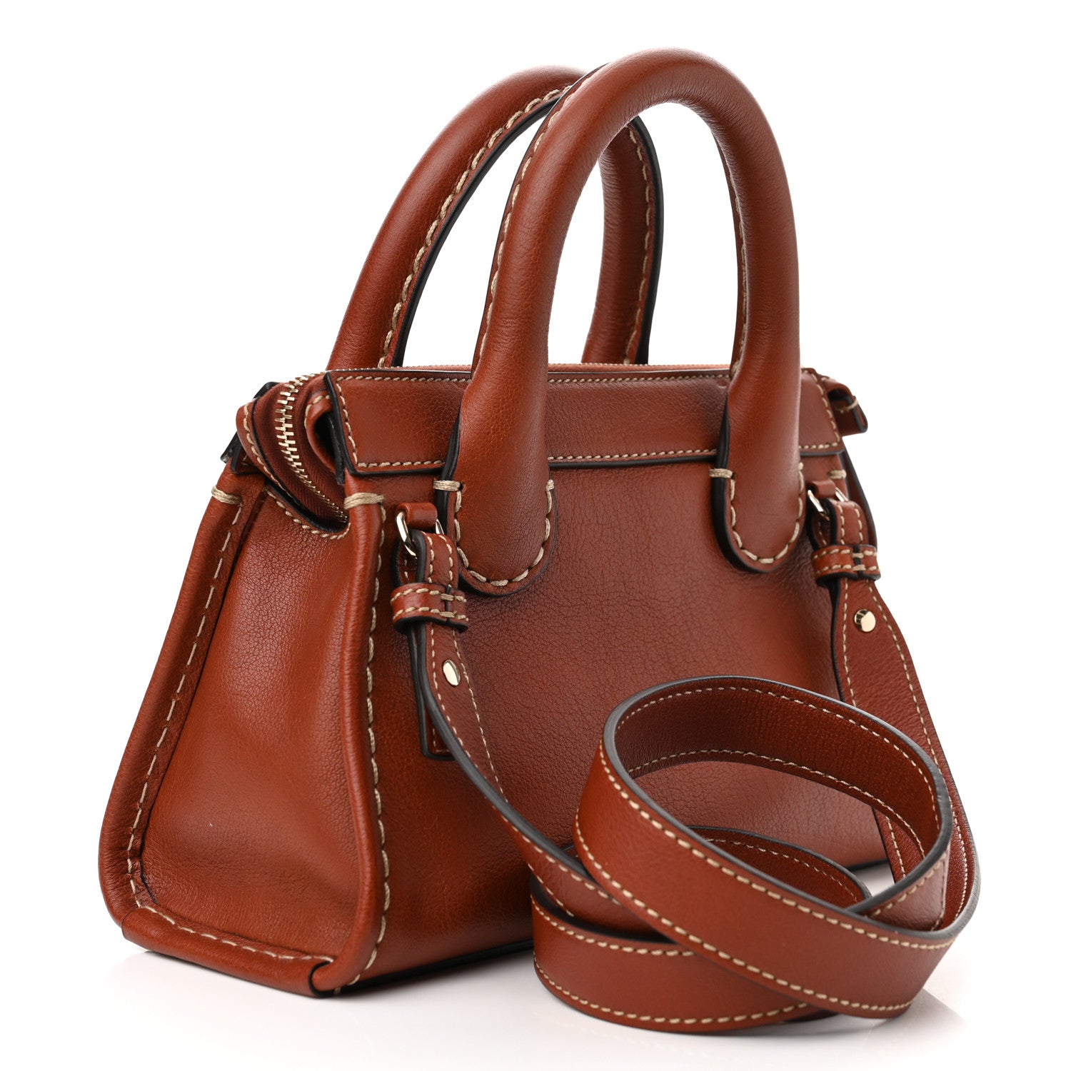 Chloe Buffalo Mini Edith Sepia Brown 3 of 9