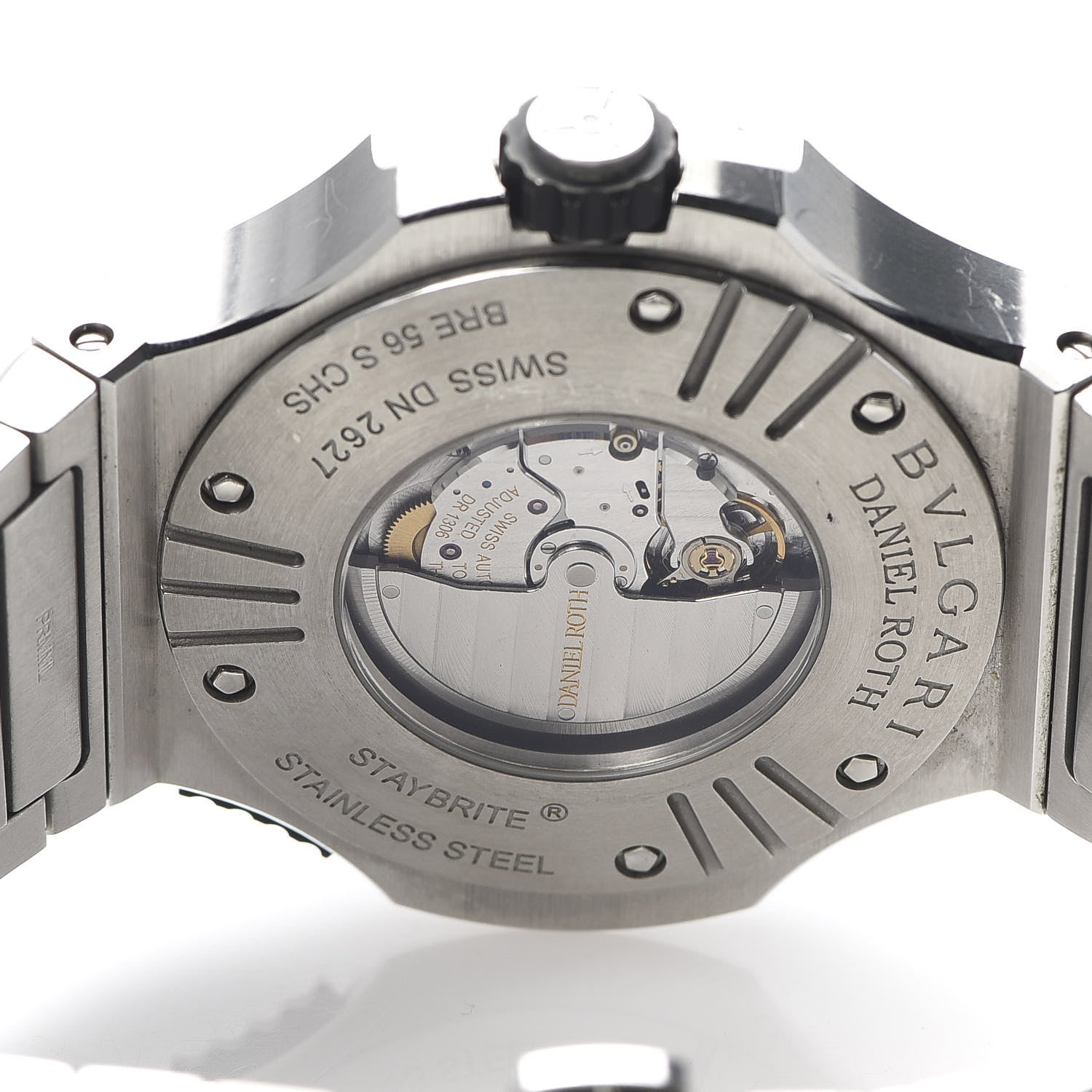 Bulgari Stainless Steel 47mm Endurer Chronosprint Daniel Roth Automatic Watch Black 5 of 7