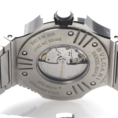 Bulgari Stainless Steel 47mm Endurer Chronosprint Daniel Roth Automatic Watch Black 5 of 7