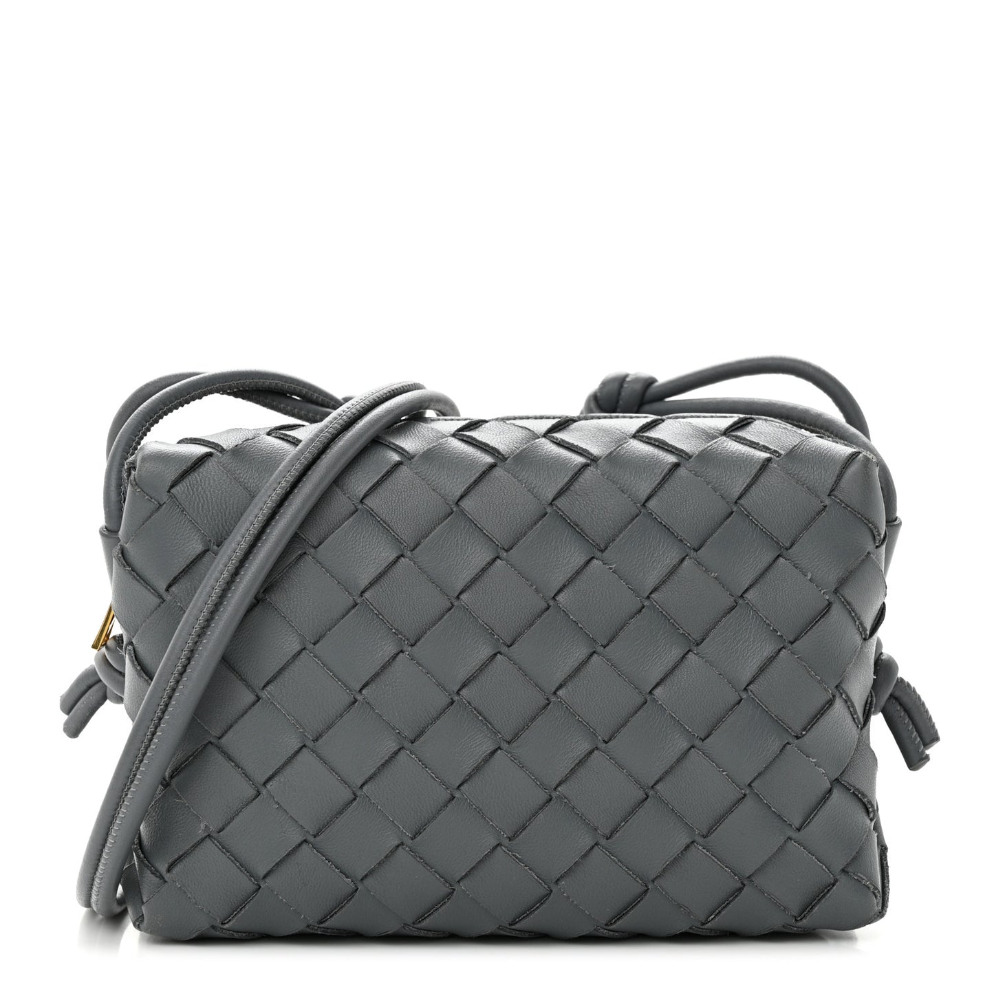 Nappa Intrecciato Mini Loop Camera Bag Thunder