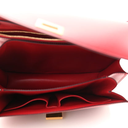 Celine Box Calfskin Medium Classic Box Flap Bag Red 5 of 10