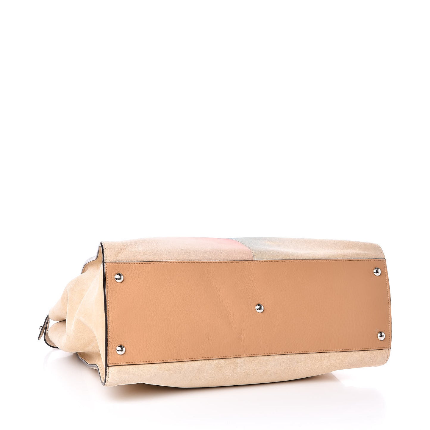 Suede Airbrushed Large Peekaboo Iconic Satchel Multicolor